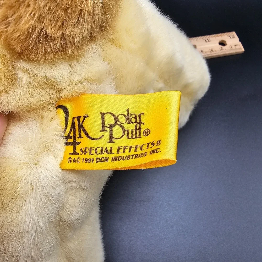 Vintage 1991 24K Polar Puff ‎ Jonah Teddy Bear 6.5